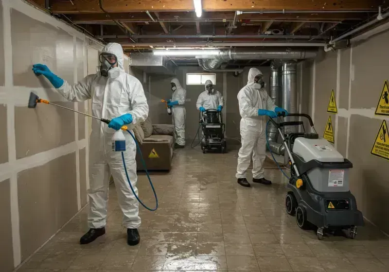 Basement Moisture Removal and Structural Drying process in Eddy County, NM